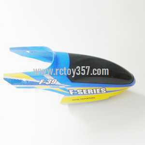 RCToy357.com - MJX F39 toy Parts Head cover\Canopy(blud)
