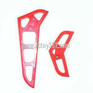 RCToy357.com - MJX F45 toy Parts Tail decorative set(red)