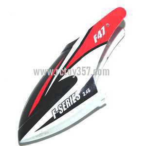 RCToy357.com - MJX F647 F47 toy Parts Head cover\Canopy(red)