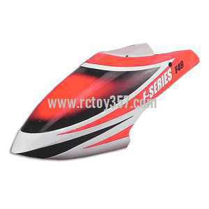 RCToy357.com - MJX F49 F649 helicopter toy Parts Head coverCanopy(red) - Click Image to Close