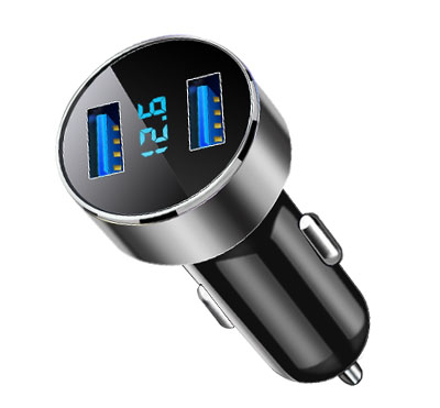 Car charger (can display voltage)(USB 3.7V, 7.4V, 11.1V)