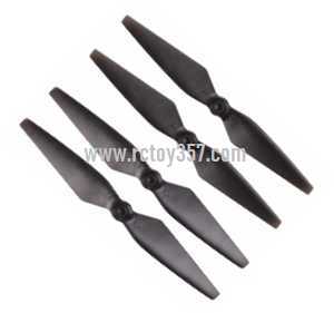 RCToy357.com - MJX Bugs 2 WIFI Brushless Drone toy Parts Blades set [Black]