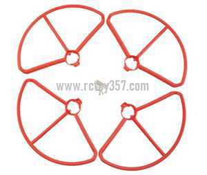 RCToy357.com - MJX Bugs 2 WIFI Brushless Drone toy Parts Outer frame[Red]