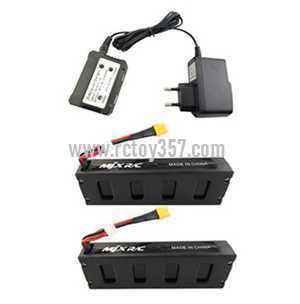 RCToy357.com - MJX BUGS 3 H Brushless Drone toy Parts 2pcs Battery 7.4V 1800mAh + 1pcs Charger + 1pcs Charger box