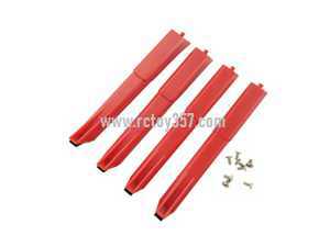 RCToy357.com - MJX BUGS 3 H Brushless Drone toy Parts Support plastic bar[Red]