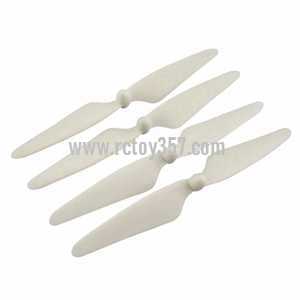 RCToy357.com - MJX BUGS 3 H Brushless Drone toy Parts Blades set[White] - Click Image to Close