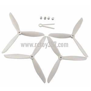 RCToy357.com - MJX BUGS 3 H Brushless Drone toy Parts Upgrade Blades set[White]