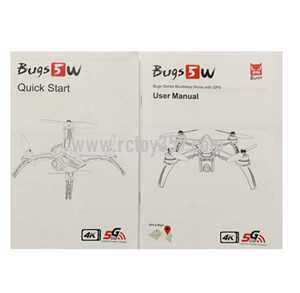 RCToy357.com - MJX BUGS 5 W 4K Brushless Drone toy Parts English manual