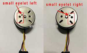 RCToy357.com - MJX BUGS 5 W 4K Brushless Drone toy Parts Motor[small eyelet left] + Motor[small eyelet right]