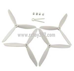 RCToy357.com - JJRC X8 Brushless Drone toy Parts Upgrade Blades set[White]