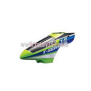 RCToy357.com - MJX T11 toy Parts Head cover\Canopy(Green)