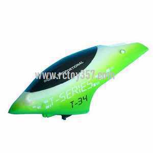 RCToy357.com - MJX T34 toy Parts Head cover\Canopy(green)