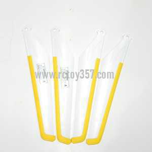 RCToy357.com - MJX T40 toy Parts Main blades(yellow) - Click Image to Close