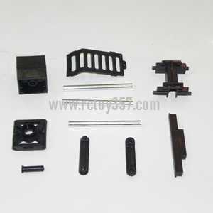 (image for) MJX T40 toy Parts Fixed set of the main metal body, SERVO and tail big pipe