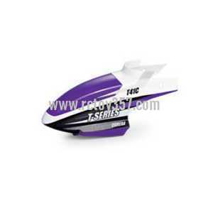 RCToy357.com - MJX RC Helicopter T41 T41C toy Parts Head cover\Canopy(Purple)
