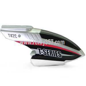 (image for) MJX RC Helicopter T42 T42C toy Parts Head cover\Canopy(silver)