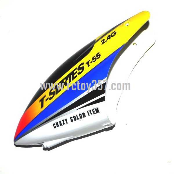 RCToy357.com - MJX T55 toy Parts Head coverCanopy(yellow)