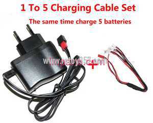 RCToy357.com - MJX RC QuadCopter Helicopter X100 toy Parts1 to 5 wall charger and charging plug lines