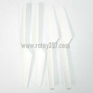 RCToy357.com - MJX X101 2.4G 6 Axis Gyro 3D RC Quadcopter toy Parts Blades set(white)[Old version]
