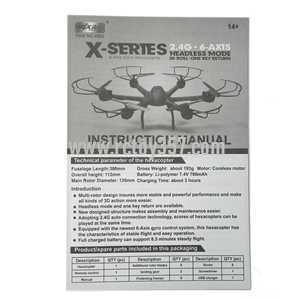 RCToy357.com - MJX X601H X-XERIES RC Hexacopter toy Parts Manual book