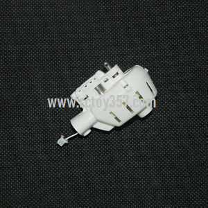 RCToy357.com - MJX X600C 2.4G 6-Axis Headless Mode toy Parts lid after the main+Motor deck+bearing+Hollow tube + gear+Main motor White[black/white line]