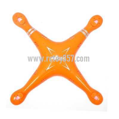 RCToy357.com - MJX X705C 6-Axis 2.4G Helicopters Quadcopter C4005 WiFi FPV Camera RC Gyro Drone toy Parts Upper Head cover[Orange] - Click Image to Close