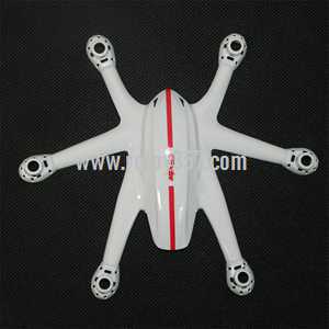 RCToy357.com - MJX X800 2.4G Remote Control Hexacopter 6 Axis Gyro 3D Roll Stumbling UFO toy Parts Upper Head cover[White] - Click Image to Close