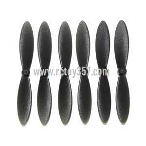 RCToy357.com - MJX X800 2.4G Remote Control Hexacopter 6 Axis Gyro 3D Roll Stumbling UFO toy Parts Main blades set[Black]