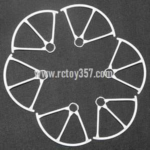 RCToy357.com - MJX X800 2.4G Remote Control Hexacopter 6 Axis Gyro 3D Roll Stumbling UFO toy Parts Outer frame[White] - Click Image to Close