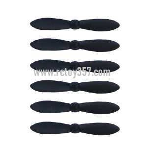 (image for) MJX X900 X901 3D Roll 2.4G 6-Axis First Nano Hexacopter toy Parts Main blades set[Black]