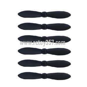 RCToy357.com - MJX X900 X901 3D Roll 2.4G 6-Axis First Nano Hexacopter toy Parts Main blades set[Black]