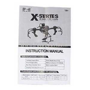 RCToy357.com - MJX X902 Spider X-SERIES Mini RC Quadcopter toy Parts Manual book