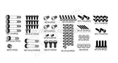 RCToy357.com - Screw pack Omphobby M2 EXPLORE/V2 RC Helicopter Spare Parts