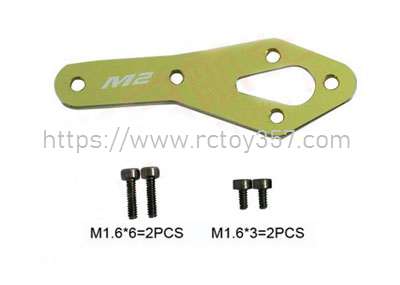 RCToy357.com - Tail motor reinforcement plate set Yellow Omphobby M2 EXPLORE/V2 RC Helicopter Spare Parts - Click Image to Close
