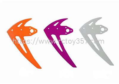 RCToy357.com - Upgrade Vertical wing Super explosion-resistant tail purple/orange/white grey Omphobby M2 EXPLORE/V2 RC Helicopter Spare Parts