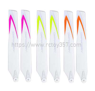RCToy357.com - Main Rotor Group - (Purple/Yellow/Orange)-Soft Paddle 1 pair Omphobby M1 RC Helicopter Spare Parts