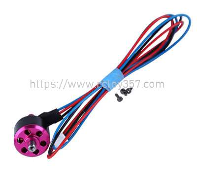 RCToy357.com - Tail Motor unit (purple) Omphobby M1 RC Helicopter Spare Parts