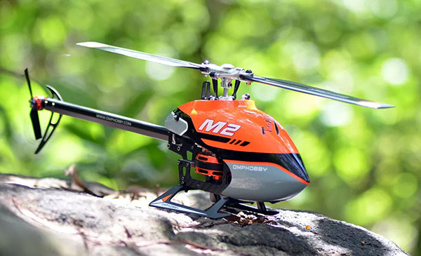 RCToy357.com - OMPHOBBY M2 V2 6CH 3D Flybarless Dual Brushless Motor Direct-Drive RC Helicopter with Flight Controller RC Model Toys