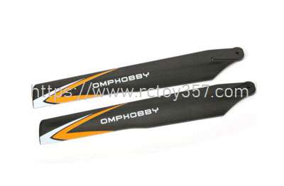 RCToy357.com - Main propeller Orange Omphobby M2 2019 Version RC Helicopter Spare Parts