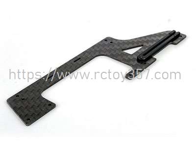 RCToy357.com - Lower right fuselage carbon fiber board Omphobby M2 2019 Version RC Helicopter Spare Parts