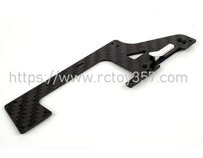 RCToy357.com - Lower left fuselage carbon fiber board Omphobby M2 2019 Version RC Helicopter Spare Parts