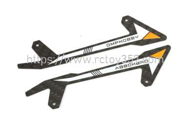RCToy357.com - 2019 Version Undercarriage Orange Omphobby M2 2019 Version RC Helicopter Spare Parts