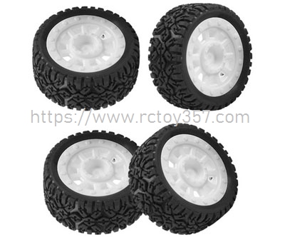 RCToy357.com - White flat running wheels SG1603 RC Car Spare Parts