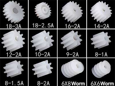 RCToy357.com - 12 kinds of 0.5 mold plastic spindle gear hollow cup motor remote control car robot parts