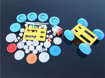 RCToy357.com - Luxury Edition Toy Motor Gear Pack 112 Plastic Gear Axle Motor Tire Combination Pack Model Accessories