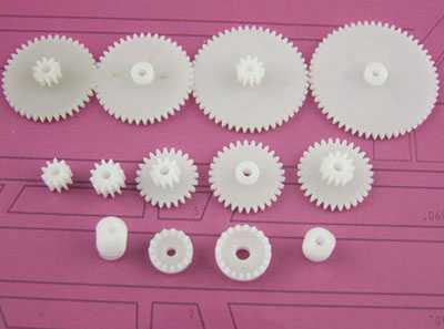 RCToy357.com - 13 kinds of mainstream spindle single-layer crown tooth double-layer worm combined gear package technology small production