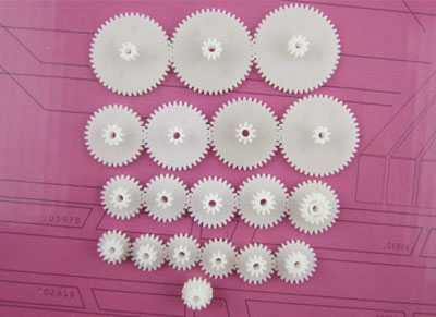 RCToy357.com - 19 kinds of double-layer gear packages, model making, plastic gears, stacked teeth, reduction gears, motor accessories