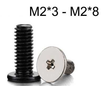 (image for) CM Cross Flat Head Screw M2*3 - M2*8