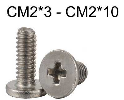 (image for) CM Cross Flat Head Screw CM2*3 - CM2*10