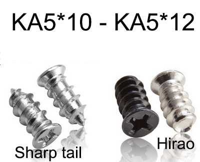 RCToy357.com - KA countersunk head Sharp tail Self-tapping screws KA5*10 - KA5*12 - Click Image to Close